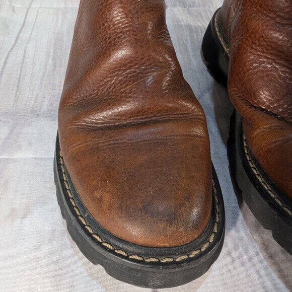 Ariat Brown Distressed Leather Chelsea Boots US 8.5 B main image 3